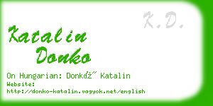 katalin donko business card